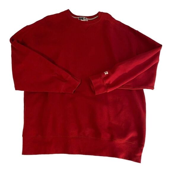 Russell Athletic Premier Gear Mens XL Long Sleeve Burgundy Pullover Sweatshirt - Picture 3 of 9